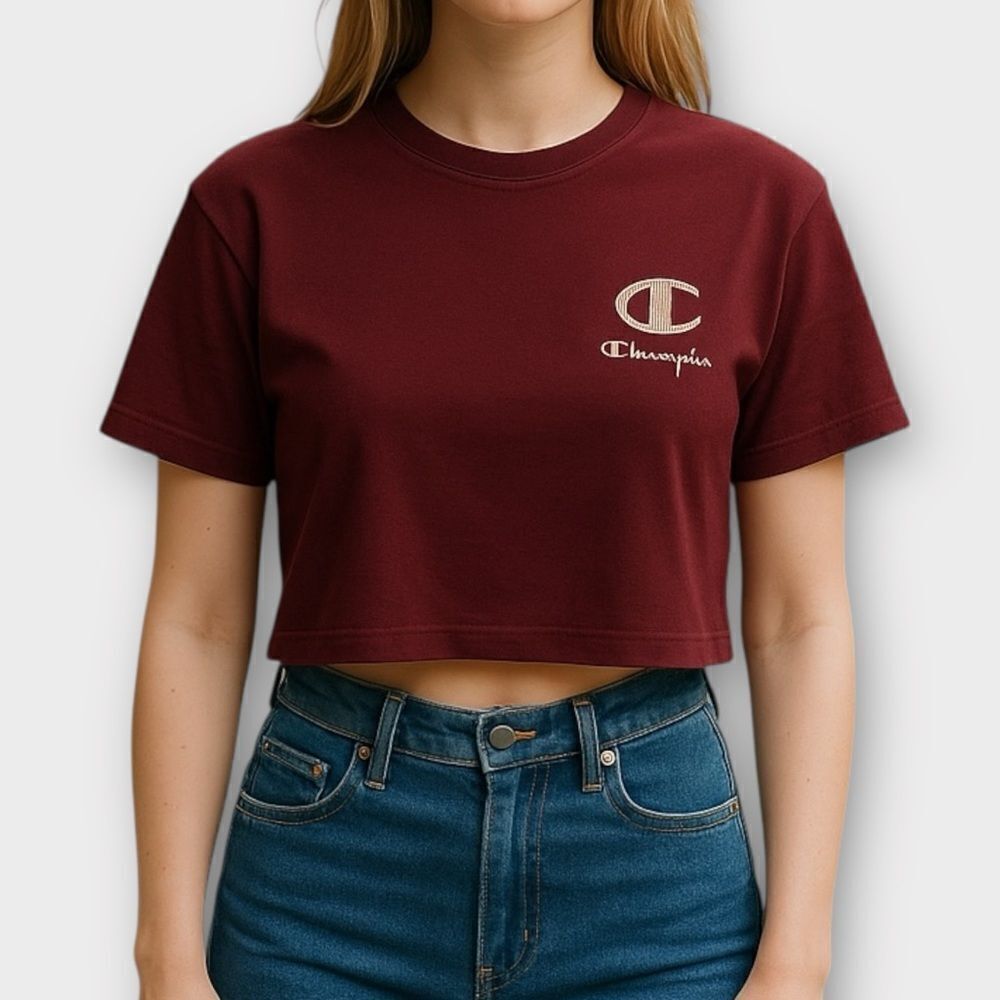 Champion Crop Top Tee Size Medium